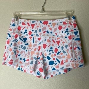 Feed Me Fight Me bike shorts women’s small confetti pockets EUC